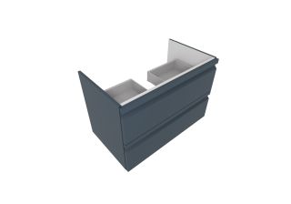 Тумба с раковиной Aquatek Вега AQ77080-MG 81 см серый матовый